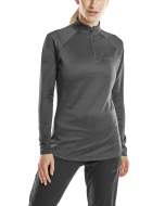 CEP cold weather zip shirt long sleeve für Frauen in black