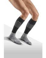 CEP ultralight socks skiing tall für Frauen in black/grey