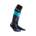 merino socks, skiing, tall, v2, blue, women, IV