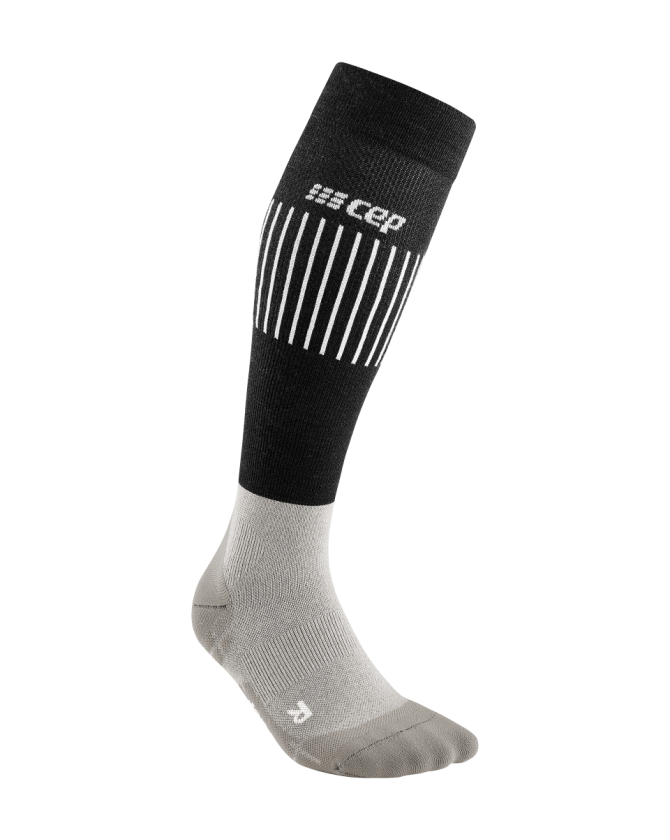 CEP ultralight socks skiing tall für Frauen in black/grey